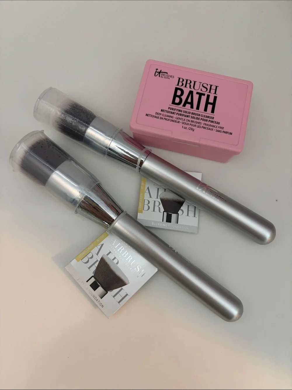 IT Cosmetics Foundation Brushes + Brush Bath
